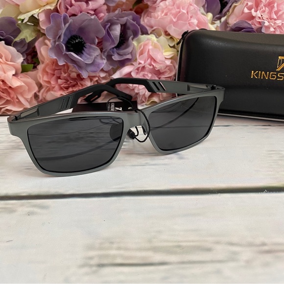 KINGSEVEN Silver Mirrored Aluminum Polarized Sunglasses - Picture 7 of 15